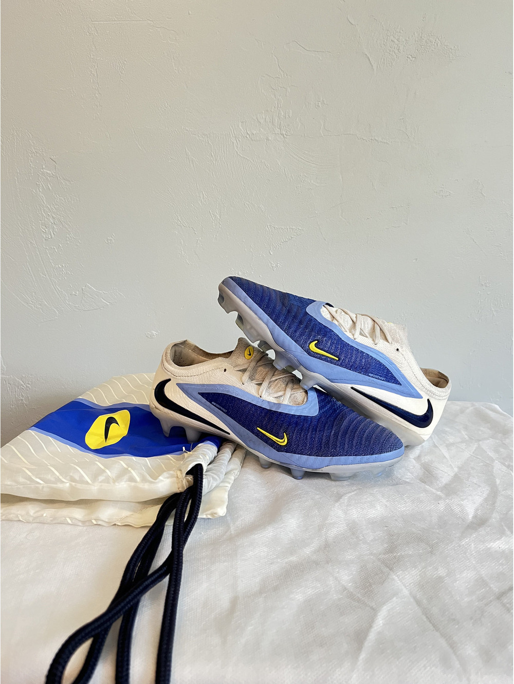 Nike Phantom 6 Elite Low FG Blue/White Soccer Cleats US Size 7